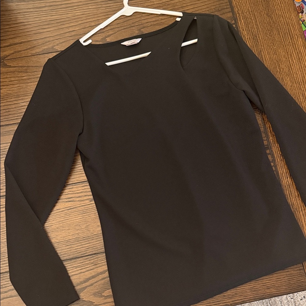 Kaktus Black Long Sleeve Women's Top